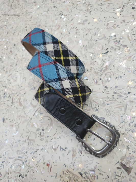 Blue Tartan Belt